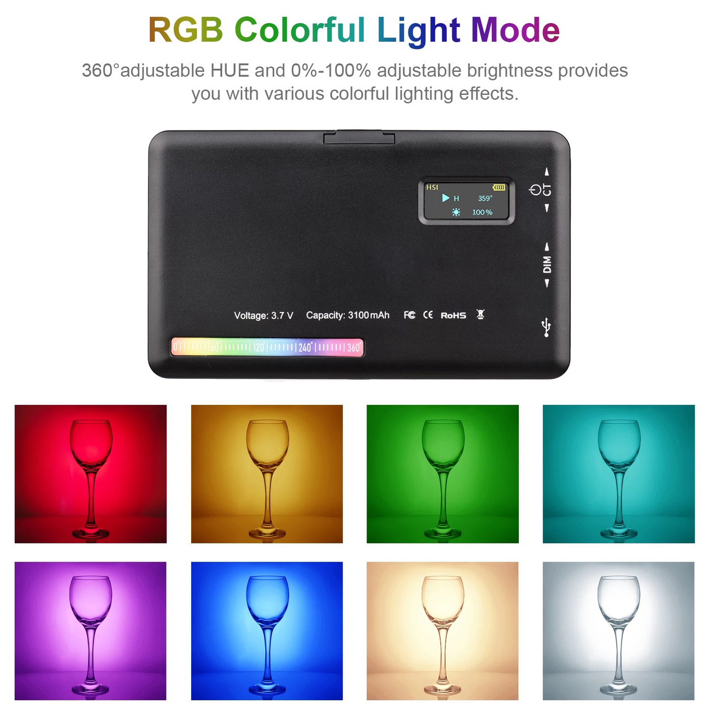 SS RGB Camera light - SnapSmart